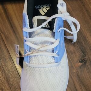 Adidas Ultimashow White and Light Blue Sneakers